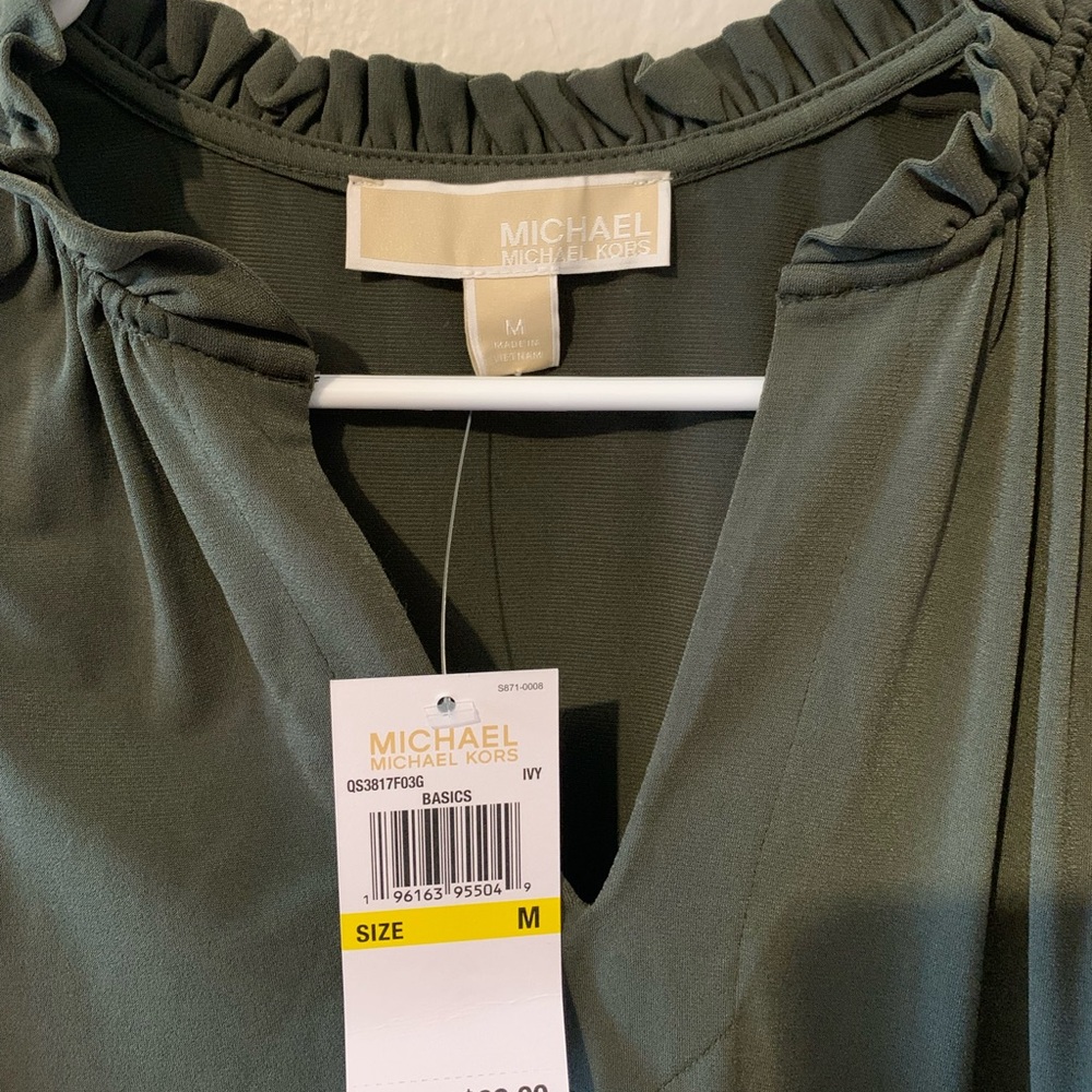 Micheal Koda olive green dress NEW WITH TAGS
